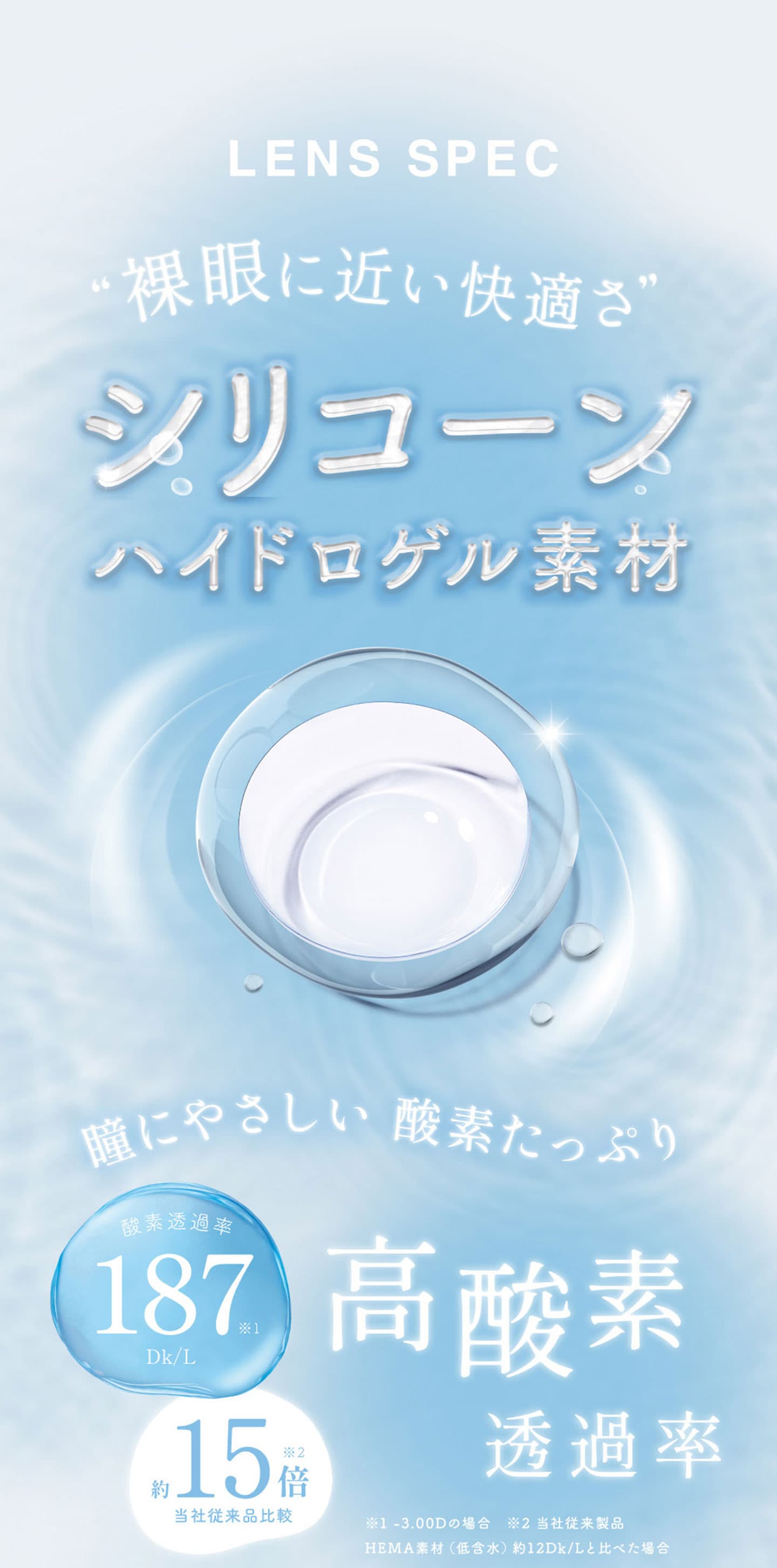  SIE. CLEAR 1DAY (シー クリアワンデー) シリコーンハイドロゲル素材