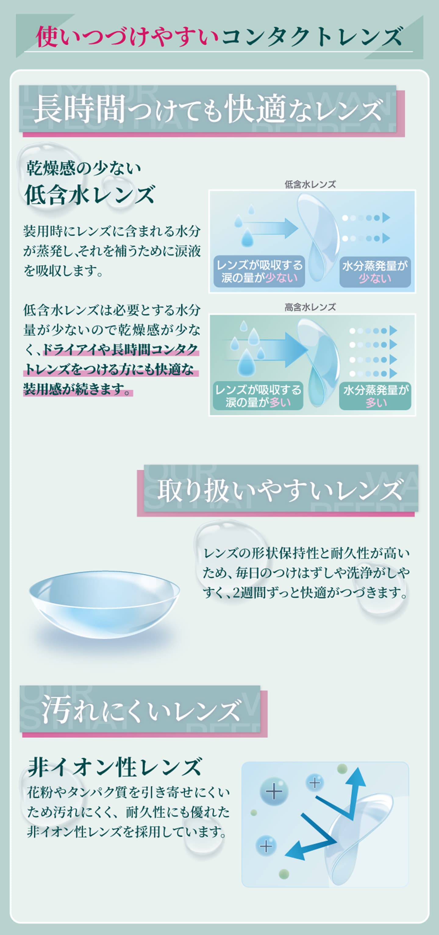 ツーウィーク リフレアUV (2week RefrearUV)の特長