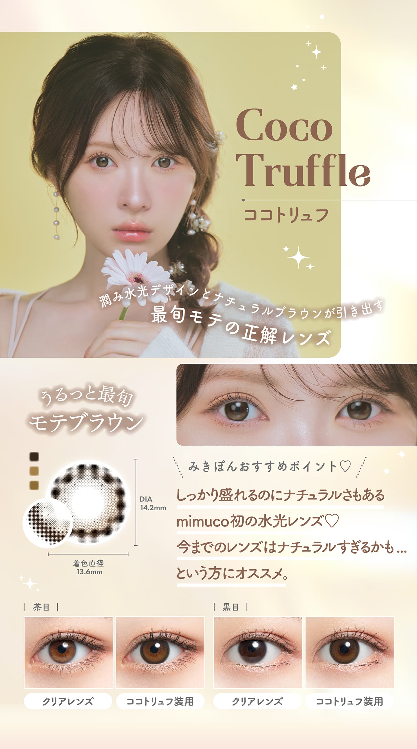 mimuco（ミムコ）かわにしみきプロデュースカラコン - Coco Truffle -ココトリュフ-