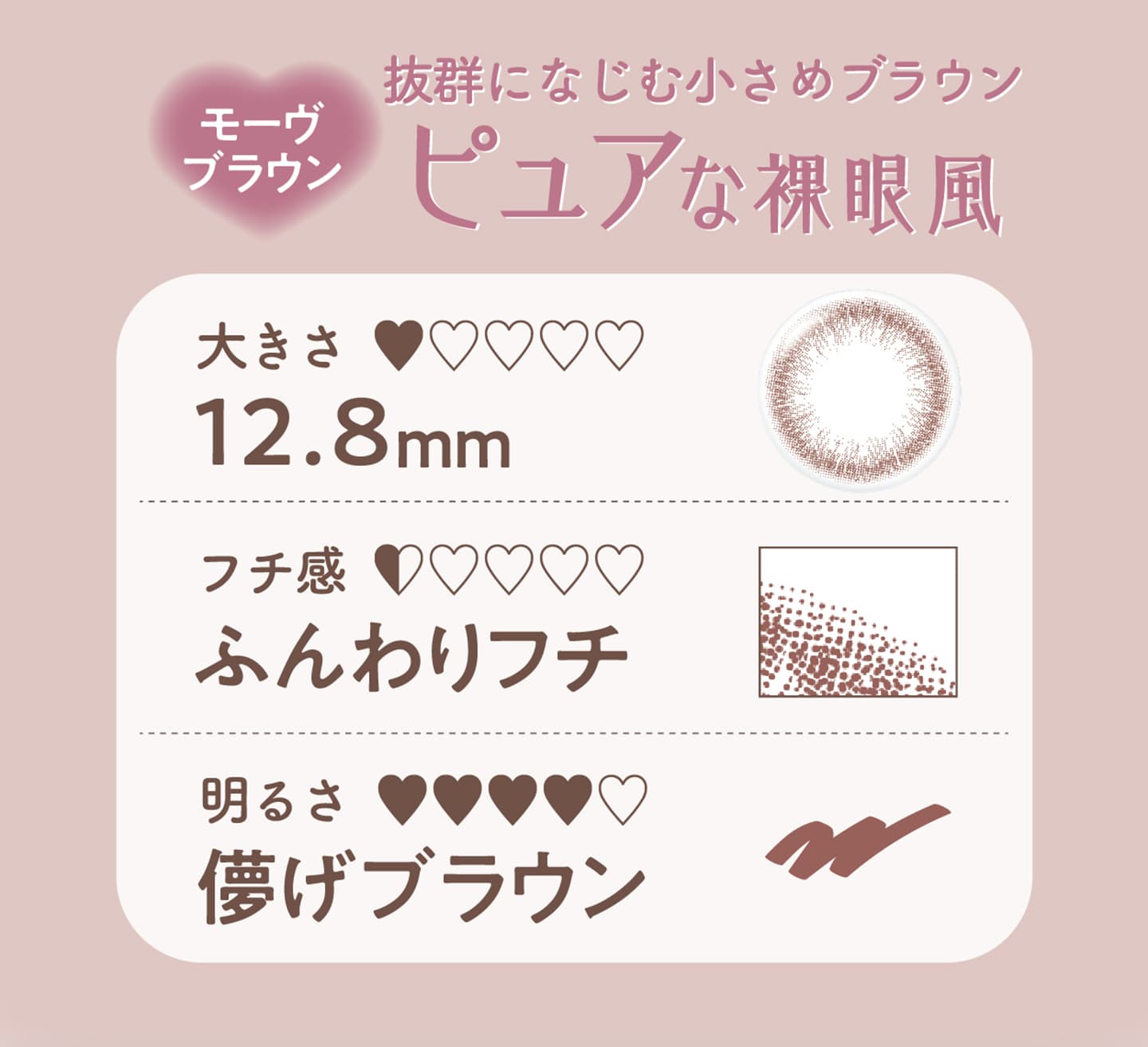 ネオサイトワンデーリングUV モーヴブラウン（Mauve Brown）