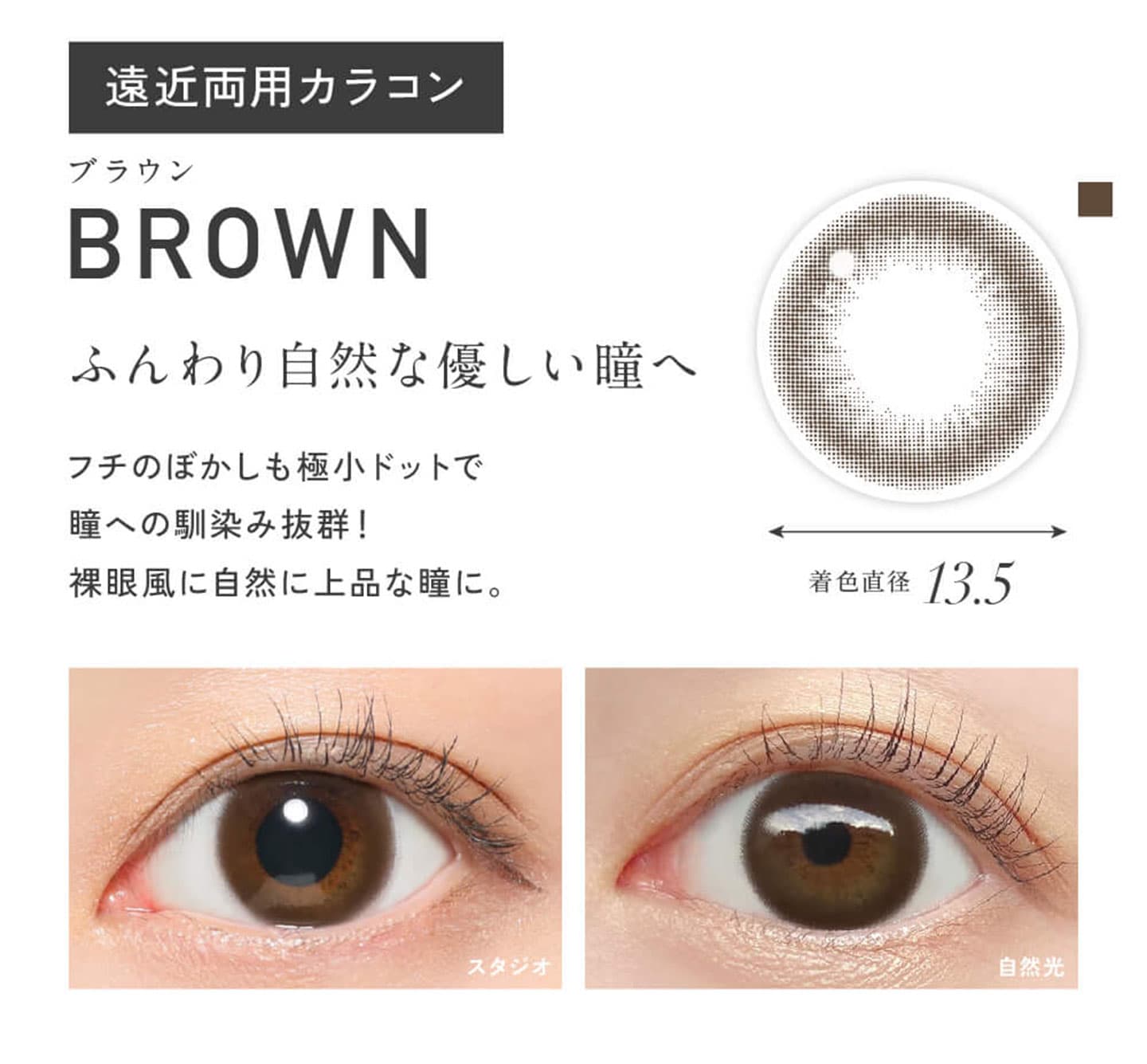 レヴィア (ReVIA) マルチフォーカルワンデー - ブラウン(BROWN)
