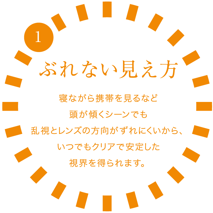 ぶれない見え方