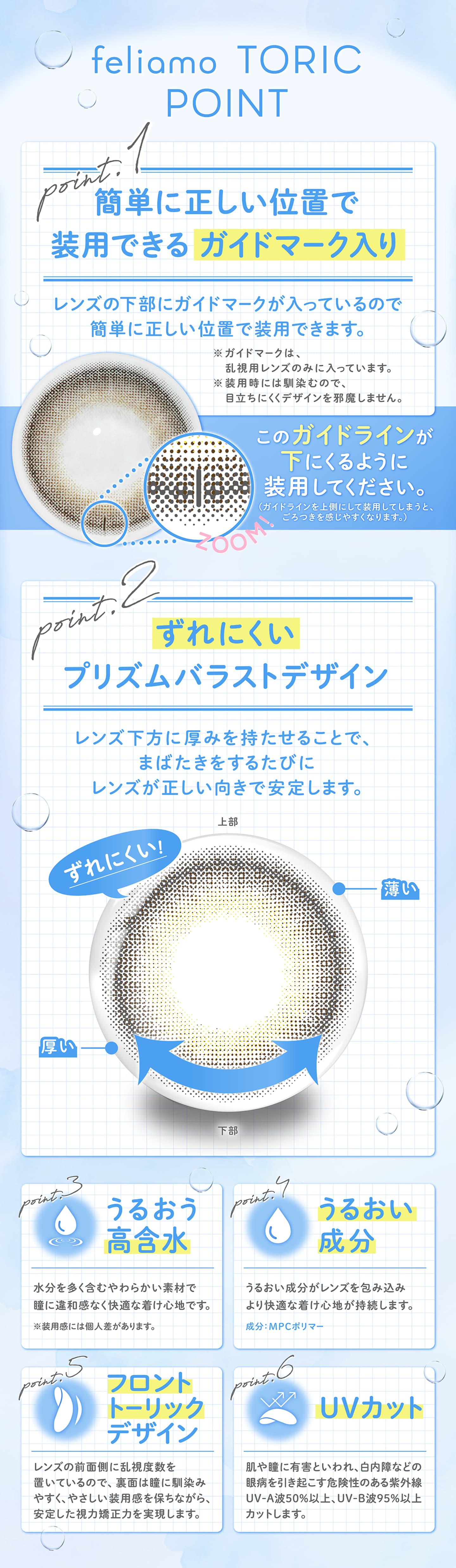フェリアモ トーリック (feliamo TORIC) - 乱視用ワンデーカラコン