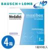 【送料無料＆300円割引】 メダリスト ワンデープラス マキシボックス （90枚入）×4箱セット [約6ヶ月分] maxi box