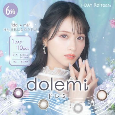 =LOVE(イコラブ)まいかちゃんカラコン「ワンデーリフレア ドレミ (1DAY Refrear dolemi) 」6箱セット