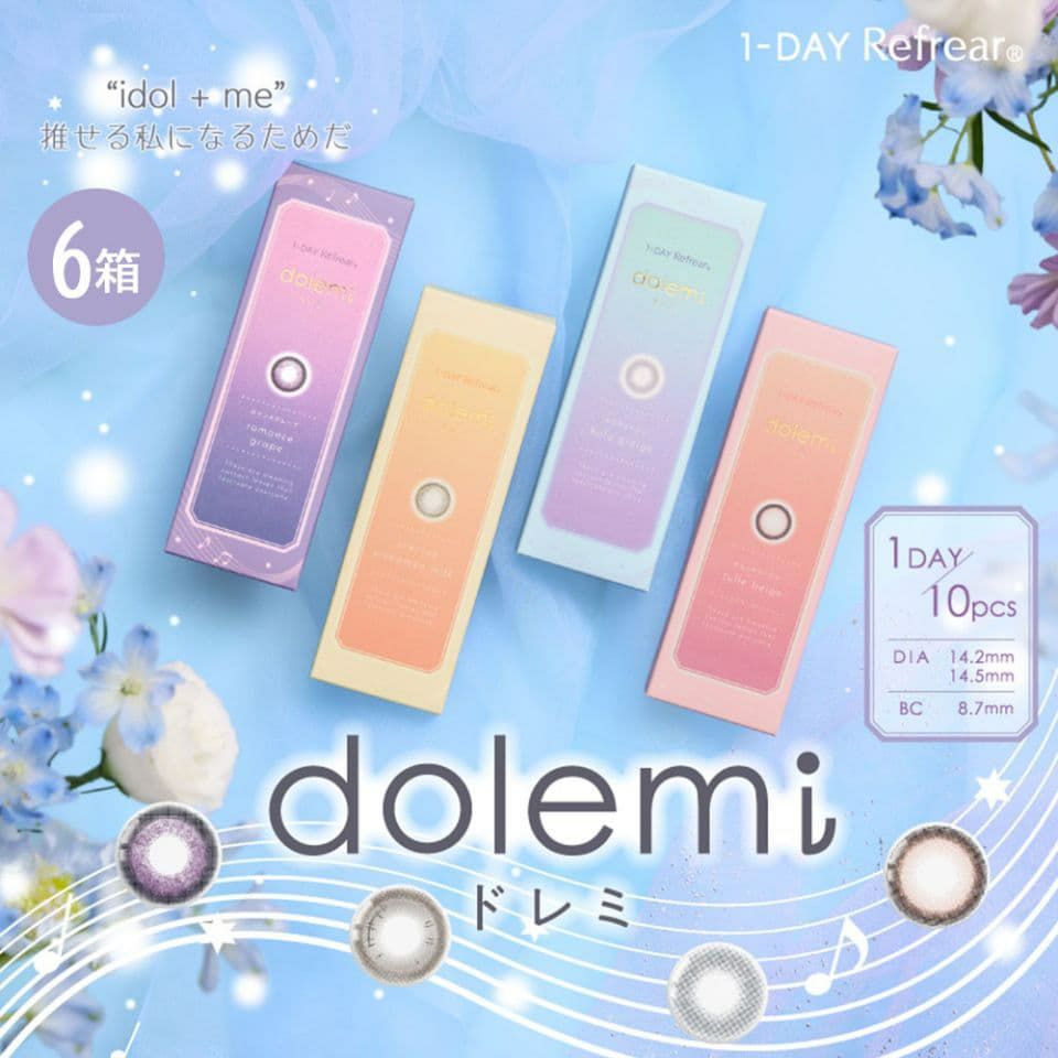 =LOVE(イコラブ)まいかちゃんカラコン「ワンデーリフレア ドレミ (1DAY Refrear dolemi) 」6箱セット