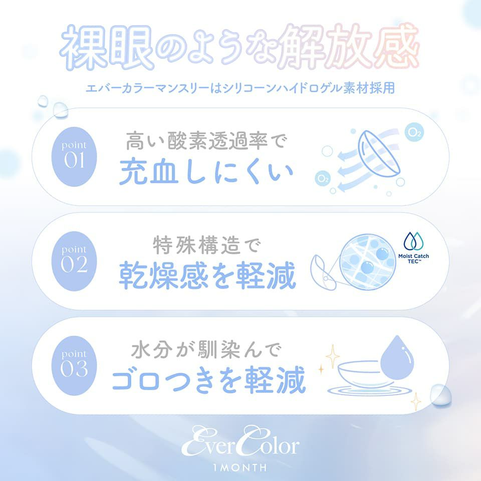エバーカラーマンスリー (Ever Color 1month) レンズスペック